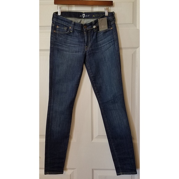 7 For All Mankind (Seven) Skinny Jeans Sz 27 - Picture 4 of 8